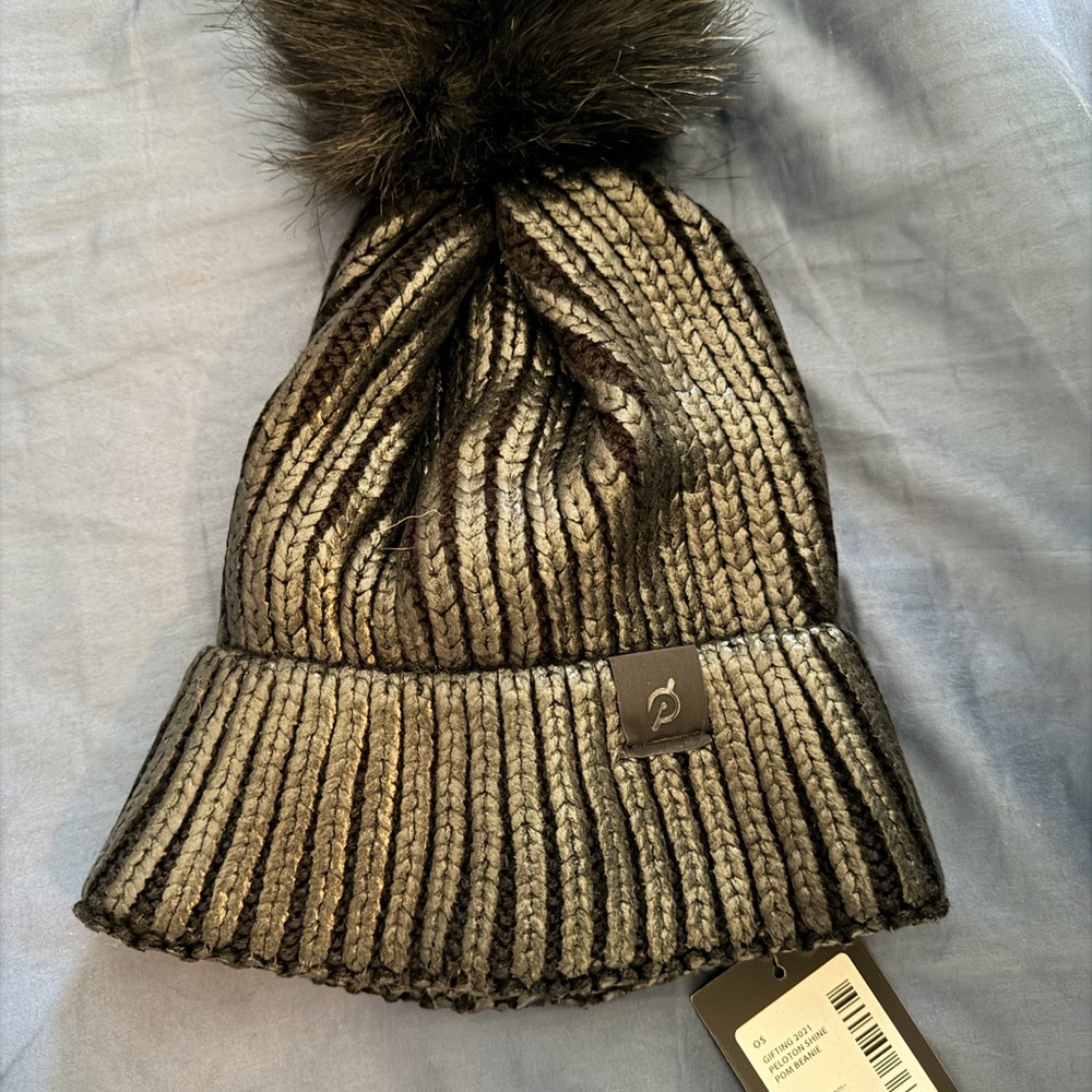 Black Peloton beanie
